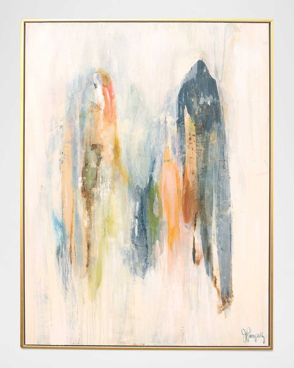 "Falling 2" Hand-Embellished Giclee