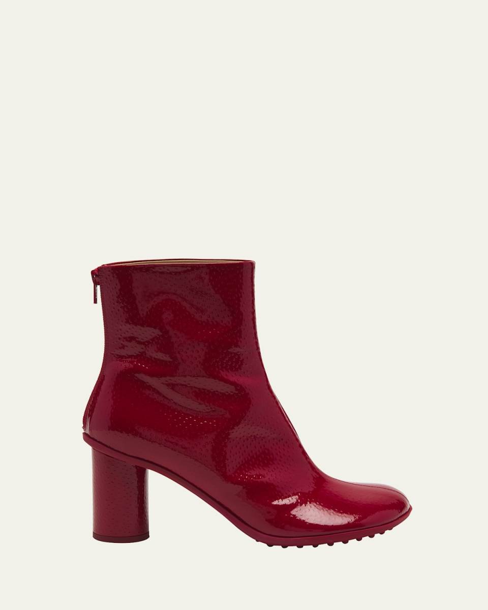 70mm Atomic Bubble Leather Ankle Boots