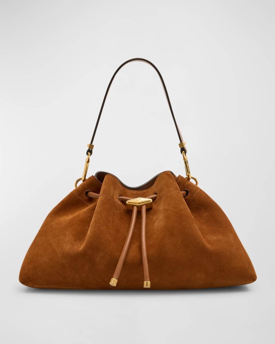 The Cinch Suede Shoulder Bag