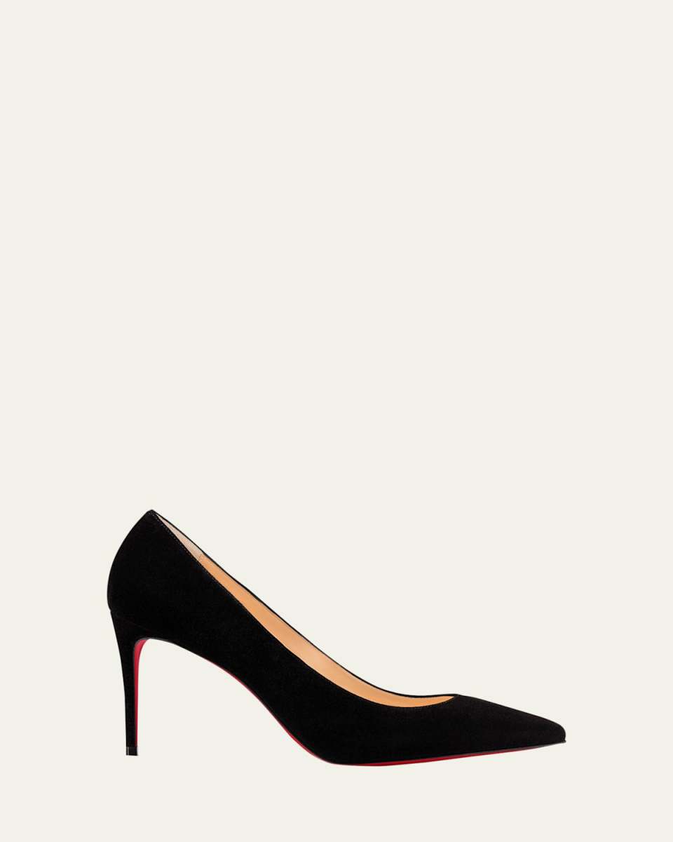 Kate 85mm Suede Red Sole Pumps