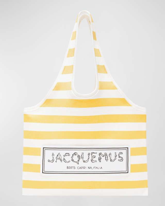 Le Marcel Striped Canvas Tote Bag