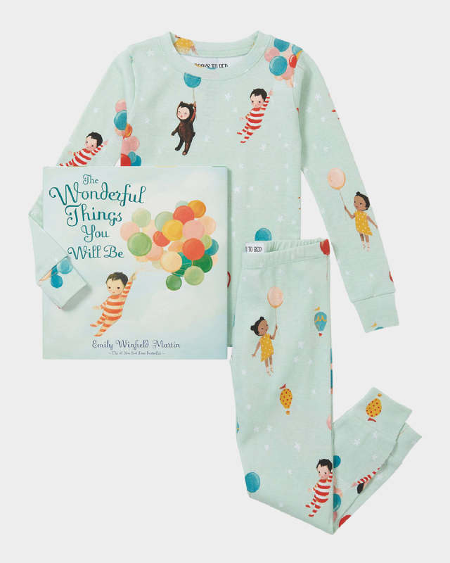 Kid's Emily Windfield Martin's The Wonderful Things You Will Be Book & Pajama Set, Size 2-