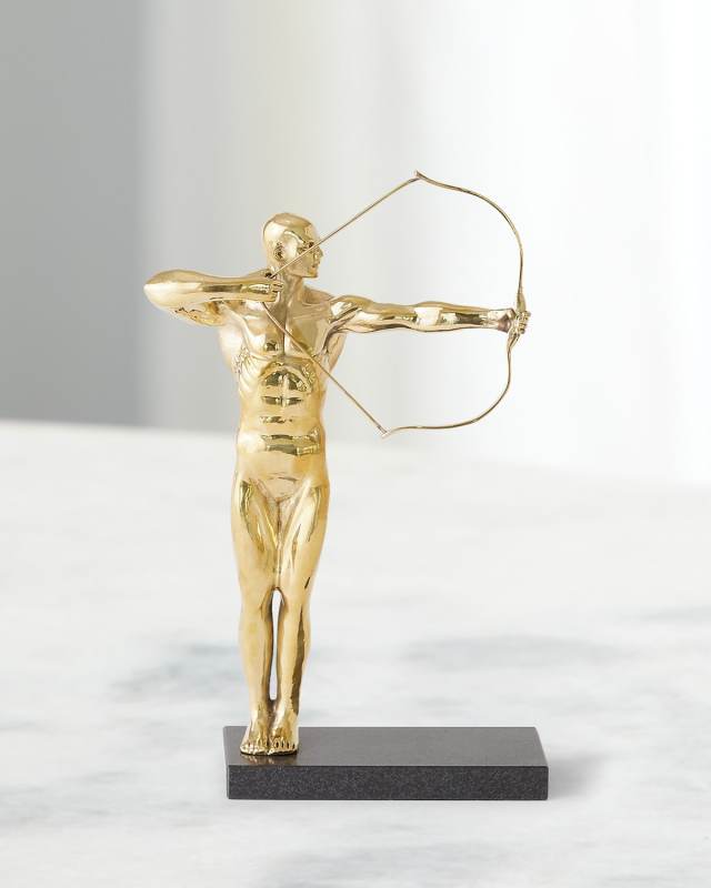 The Archer Sculpture, Brass