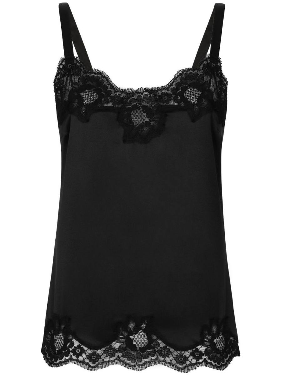 lace-trim cami top