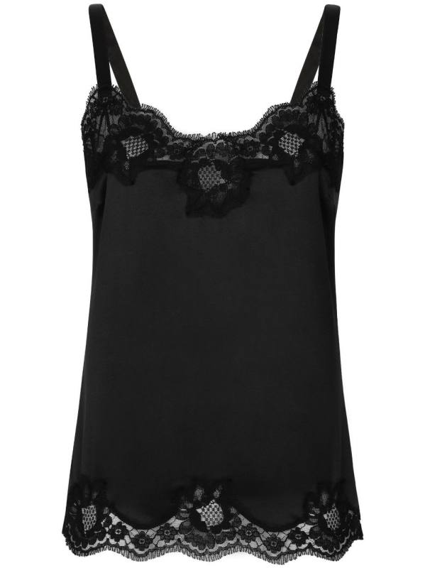 lace-trim cami top