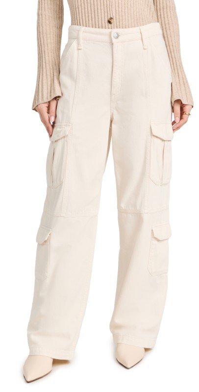 rag & bone Featherweight Cailyn Cargo Jeans Ecru
