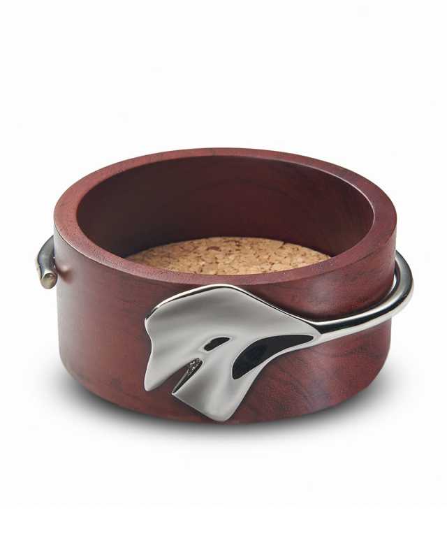 Ginkgo Wood Bottle Coaster