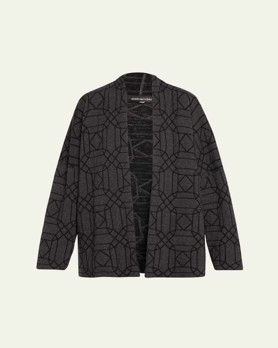 Scrunch Shawl Collar Cashmere Cardigan