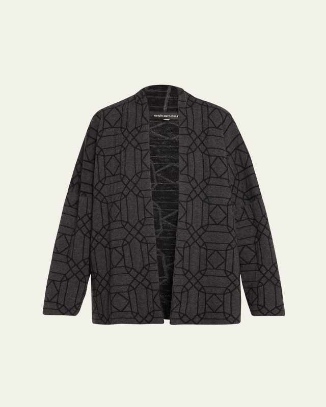 Scrunch Shawl Collar Cashmere Cardigan