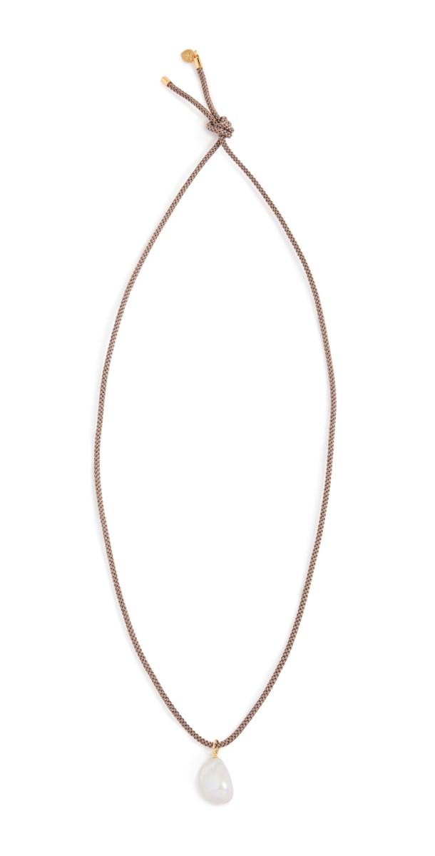 HART Shroom Cord Necklace with Baroque Pearl Brown/Pearl