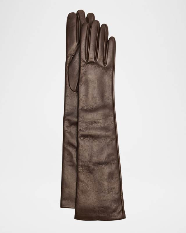 Long Nappa Leather Gloves