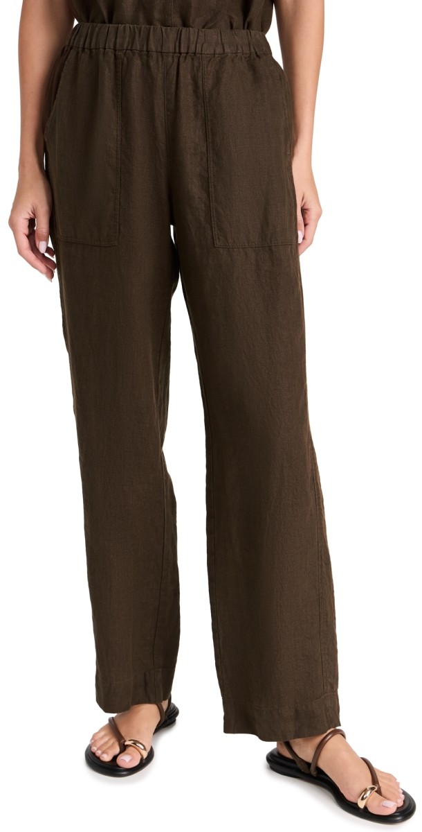 AYR The Tourist Linen Pants Sicilian Umber
