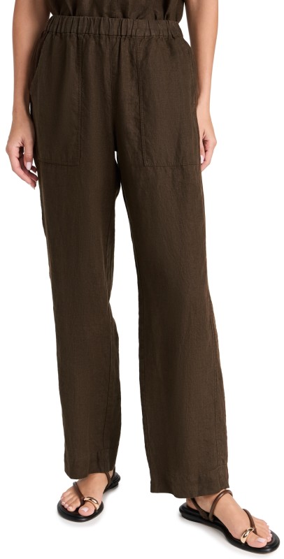 AYR The Tourist Linen Pants Sicilian Umber