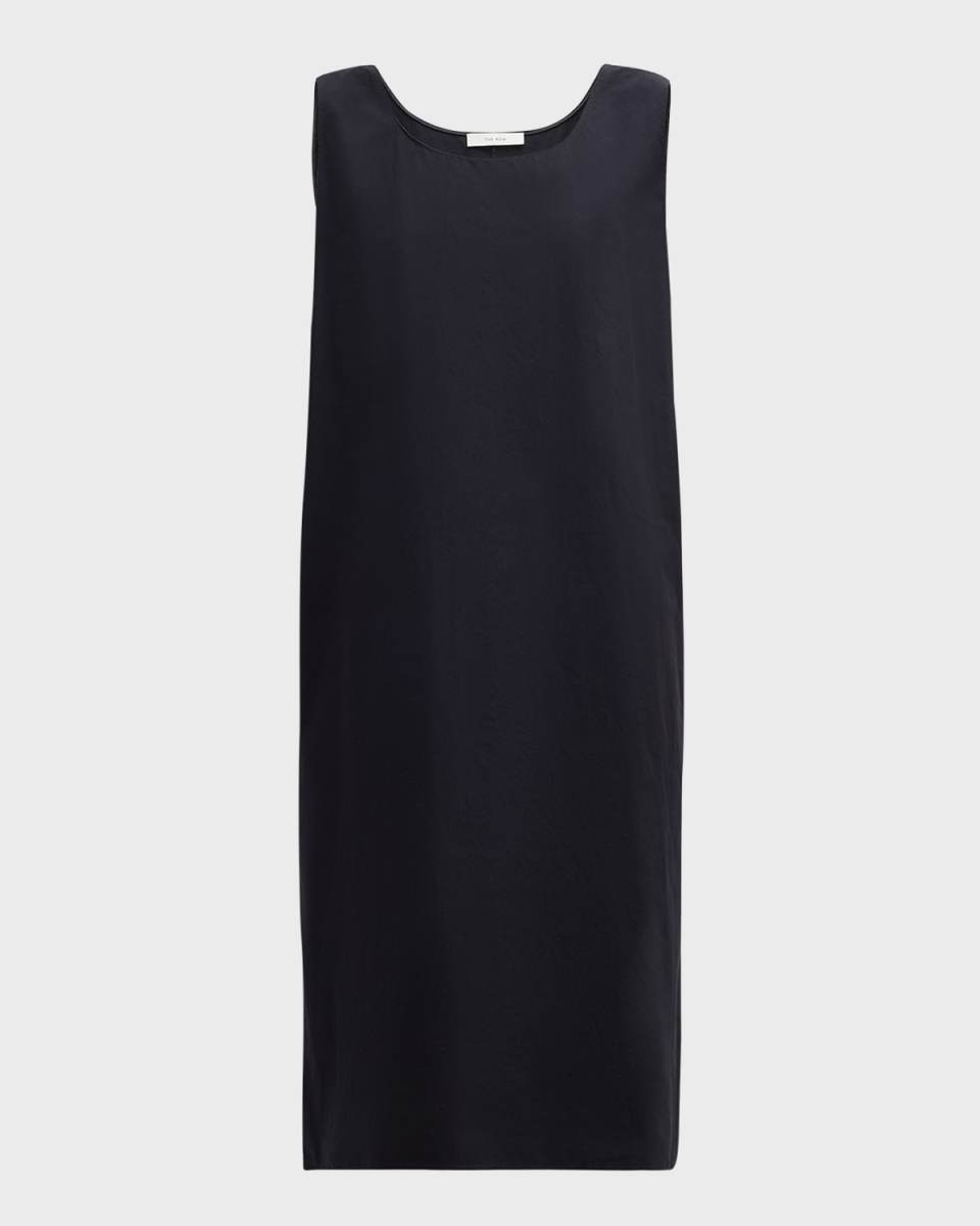 Janah Scoop-Neck Sleeveless Midi Shift Dress