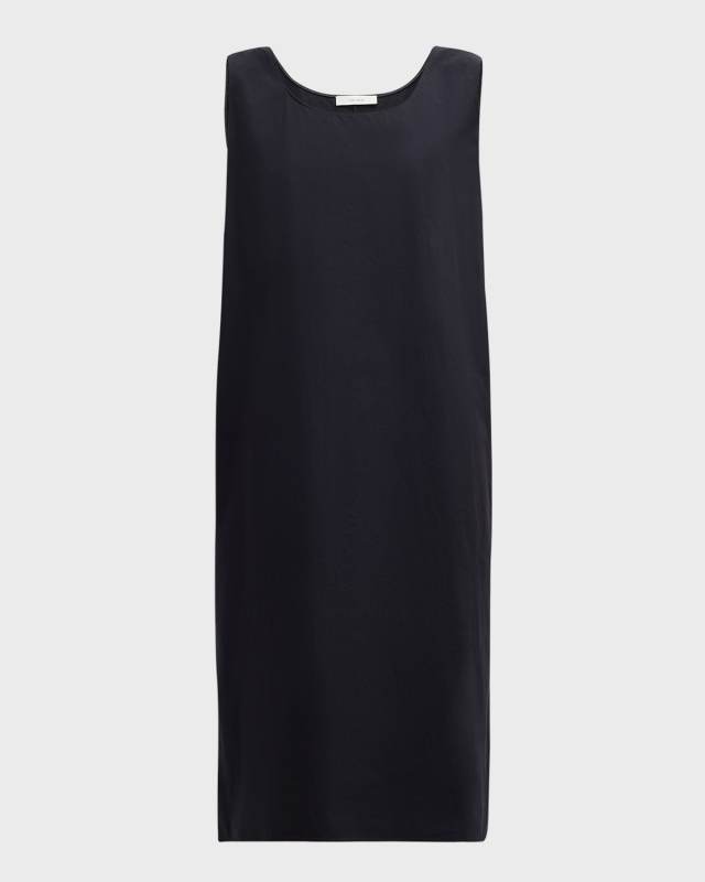 Janah Scoop-Neck Sleeveless Midi Shift Dress