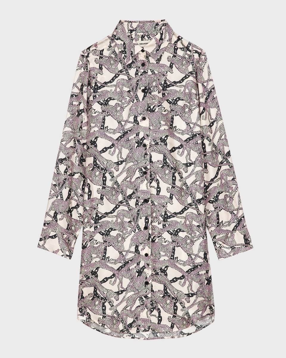 Rais Silk-Twill Shirtdress