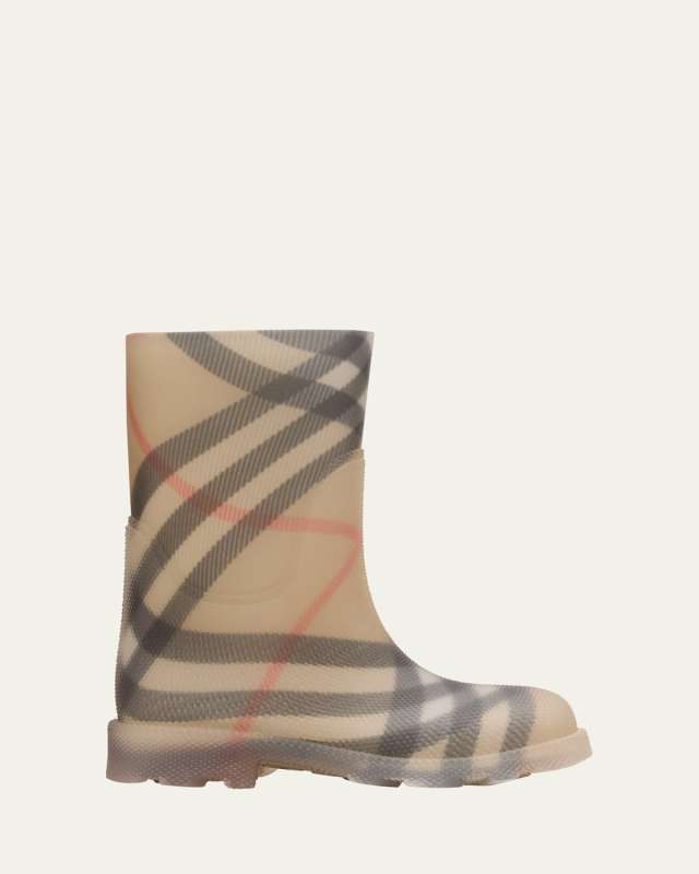 Kid's Marsh Check-Print Rain Boots, Baby/Toddlers