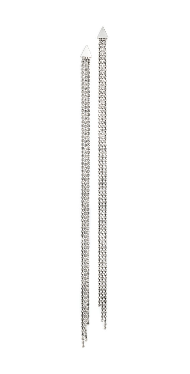 Isabel Marant Boucle D'Oreill Earrings Transparent/Silver