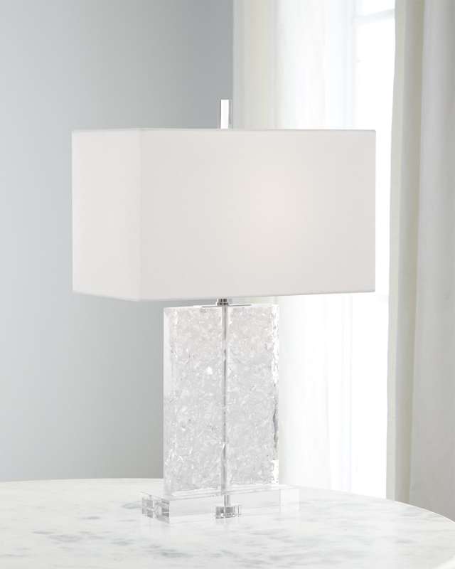 Glass and Acrylic Formed Table Lamp