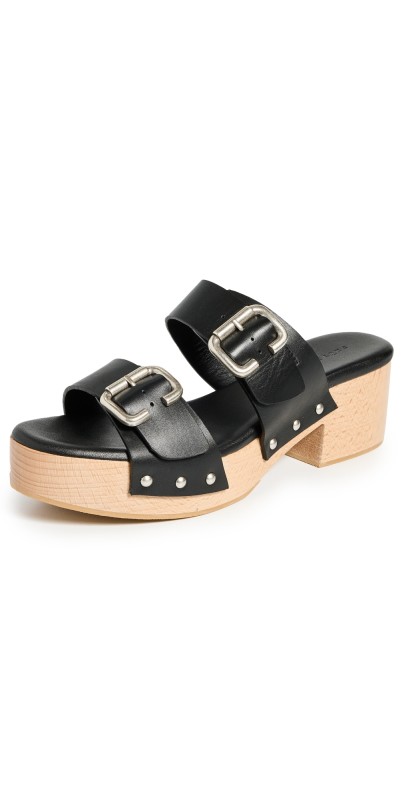 Freda Salvador Alek Clogs Black Calf