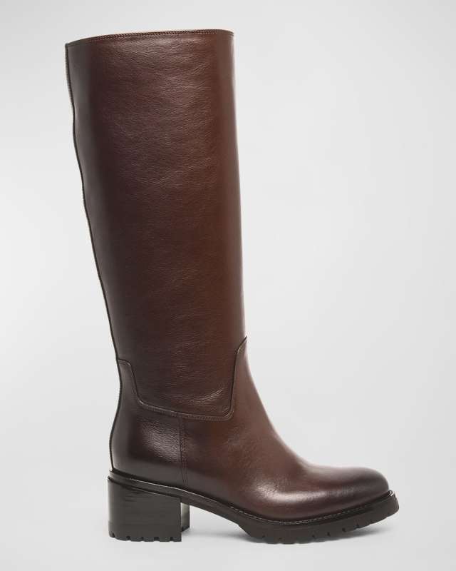 Hagar Leather Riding Boots