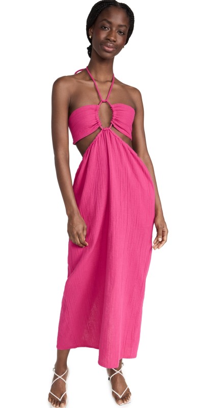 MARA HOFFMAN Laila Dress Raspberry