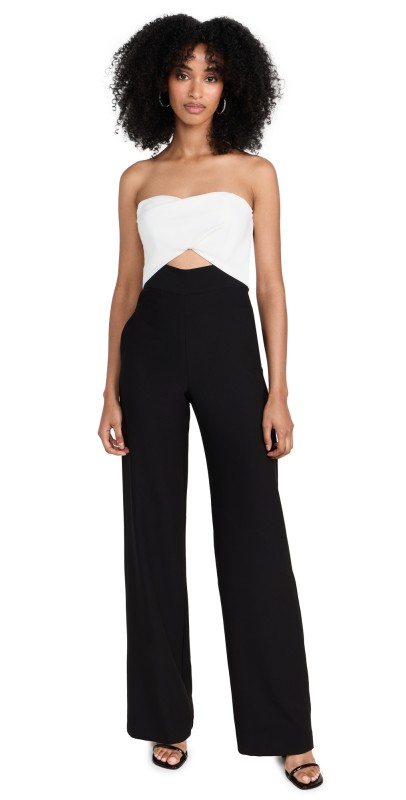 Black Halo Jada Jumpsuit Black/Pearl