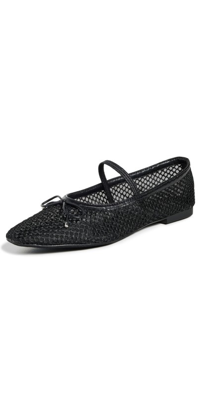 Schutz Arissa Mesh Ballet Flats Black