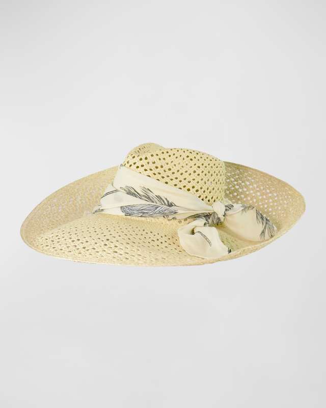 Large-Brim Woven Straw Summer Hat