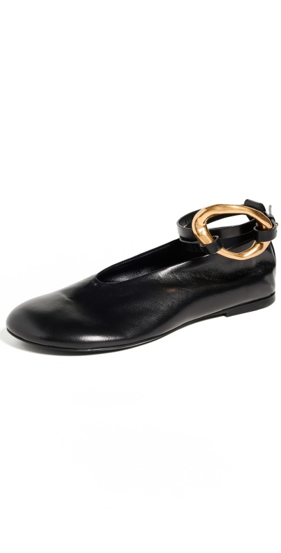 Jil Sander Ballet Shoes Black