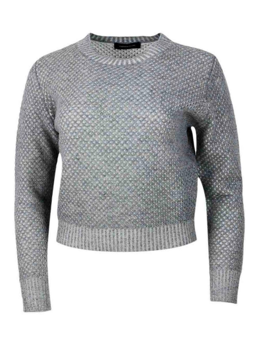 Fabiana Filippi Pull Col Rond - Gris