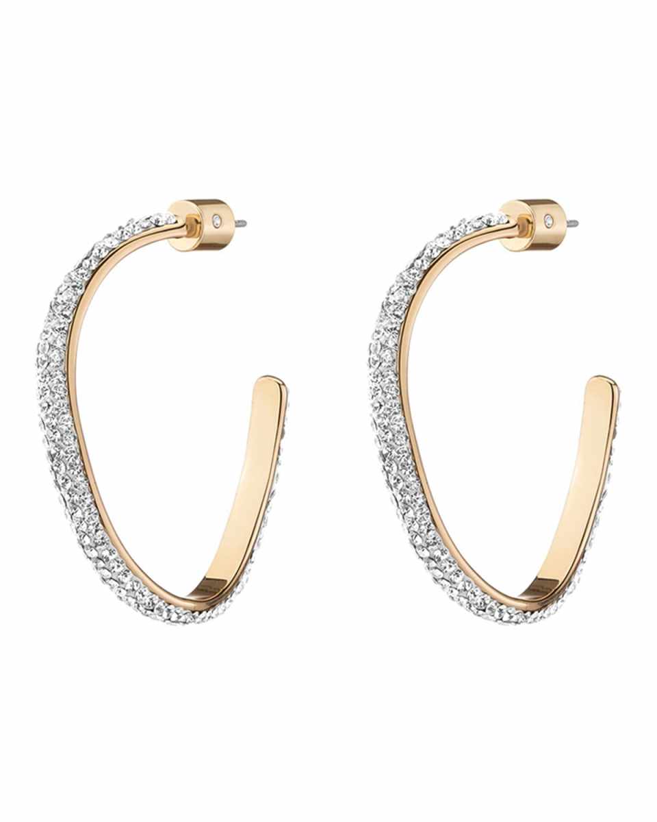 Mini Calypso Curve Crystal Hoop Earrings