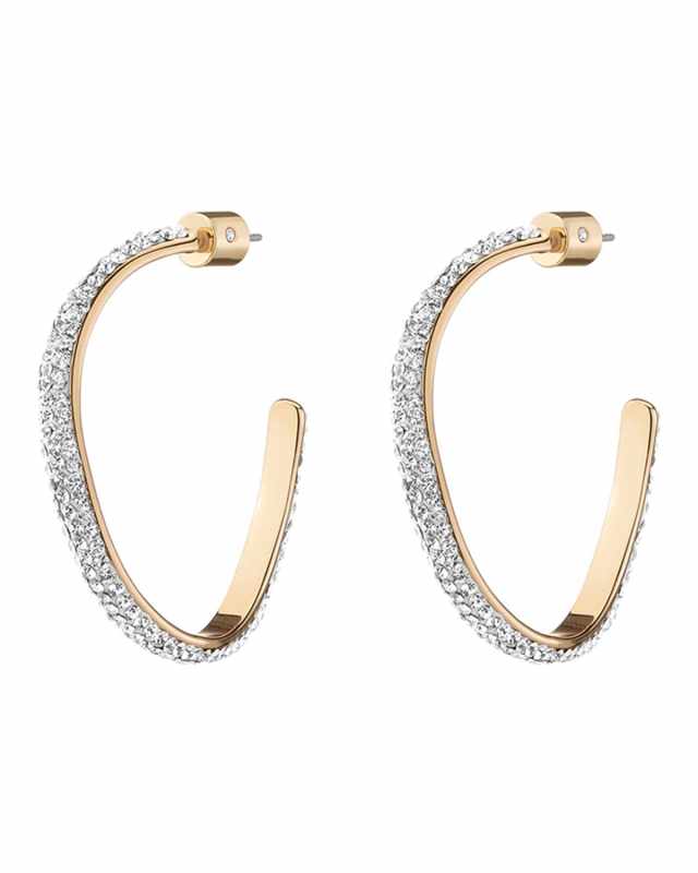 Mini Calypso Curve Crystal Hoop Earrings