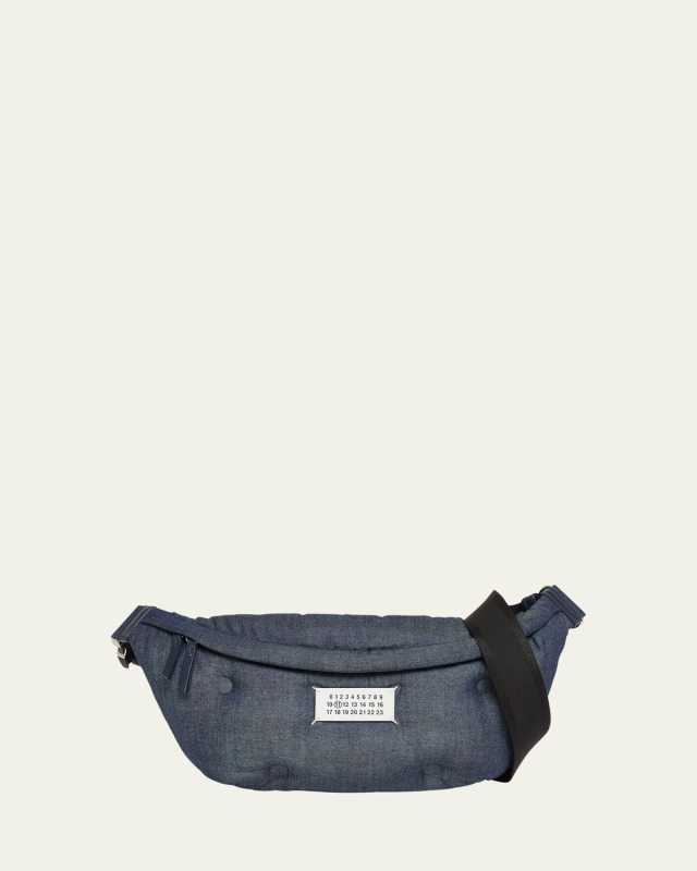 Glam Slam Quilted Denim Belt Bag