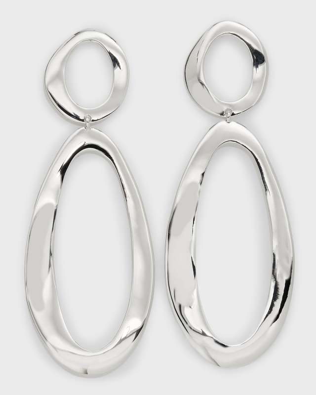 Snowman Earrings in Sterling Silver