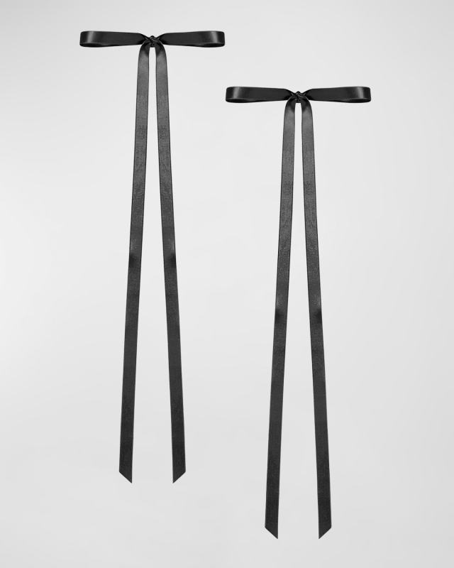Gretta Skinny Bow Bobby Pins, Set of 2