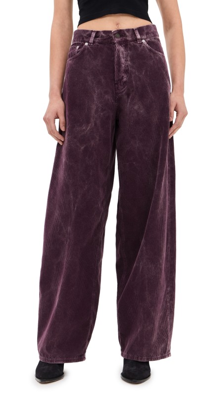 HAIKURE Bethany Velvet Vic Trousers Wine
