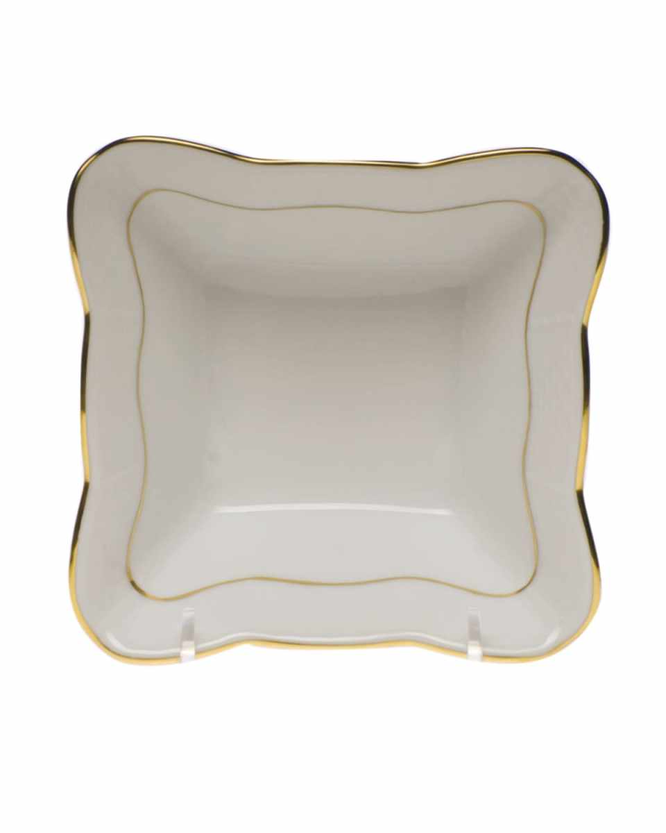 Golden Edge Small Square Dish