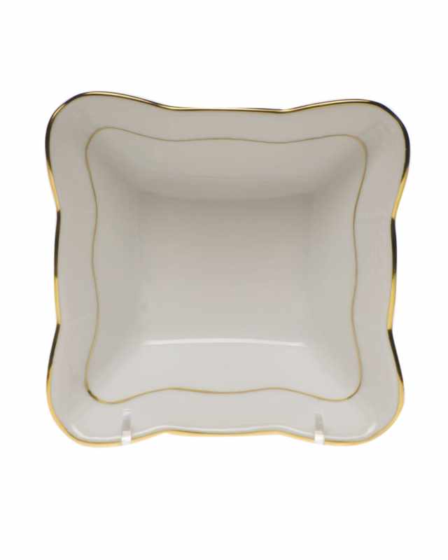 Golden Edge Small Square Dish