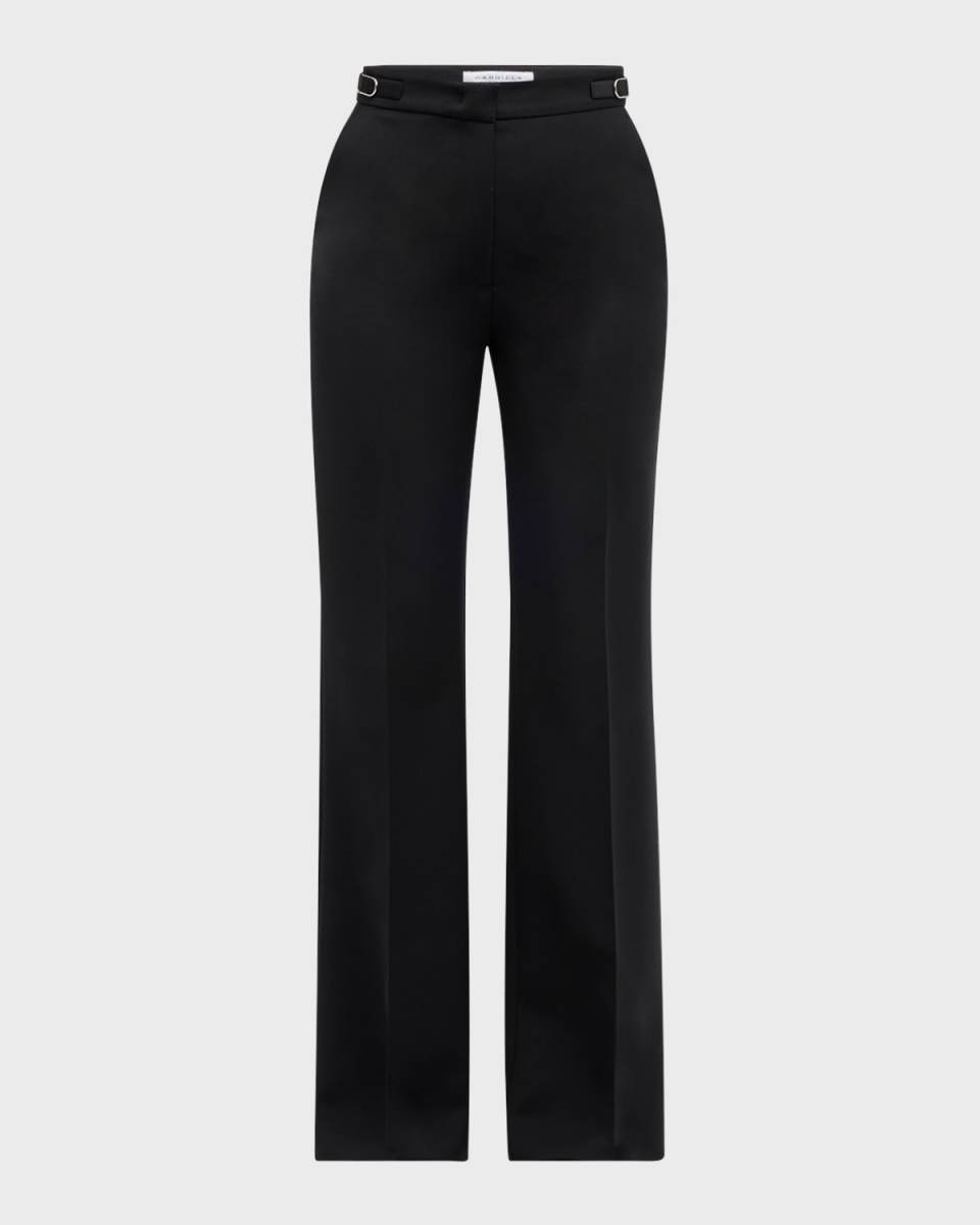 Vesta Wide-Leg Pants with Belted Detail