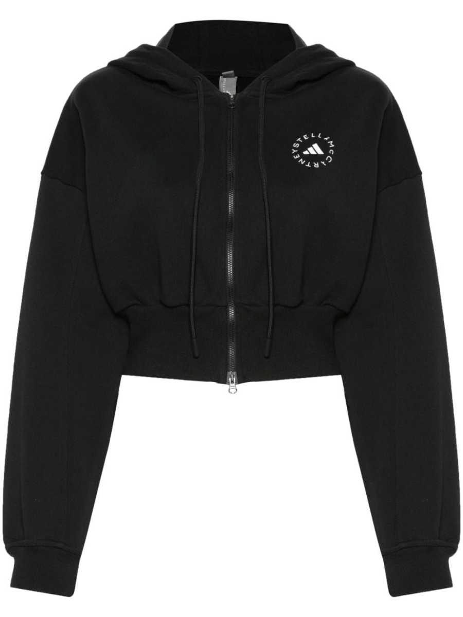 logo-print hooded jacket