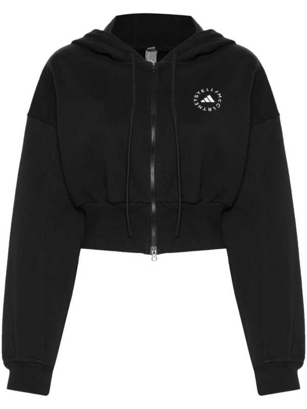 logo-print hooded jacket