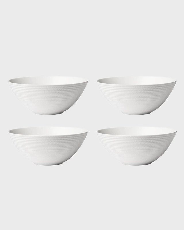 LX Collective White All-Purpose Bowls, Set of 4
