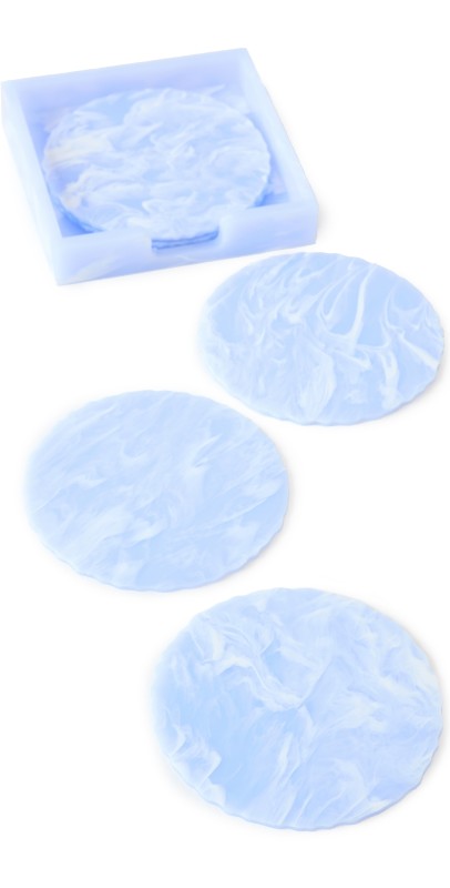 Kim Seybert Cloud Coasters Periwinkle