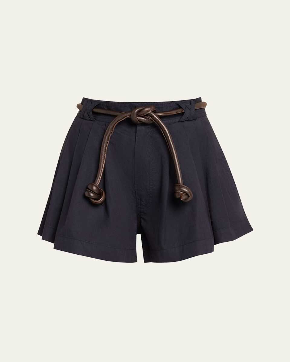 Samaka Belted Garment-Dyed Shorts