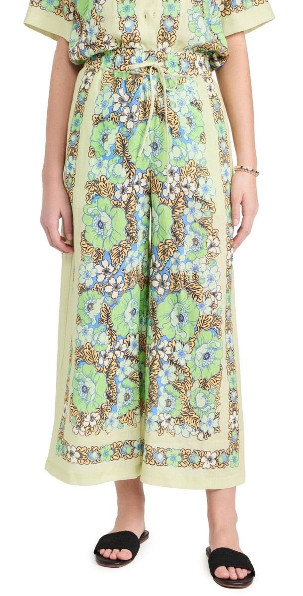 Alemais Velma Linen Pants Seafoam
