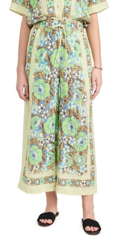 Alemais Velma Linen Pants Seafoam