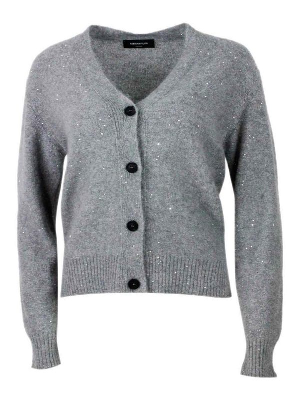 Fabiana Filippi Pull Col Rond - Gris