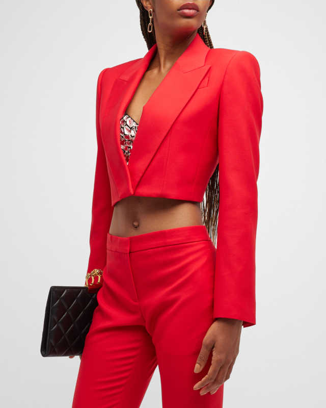 Tailored Crop Boxy Blazer