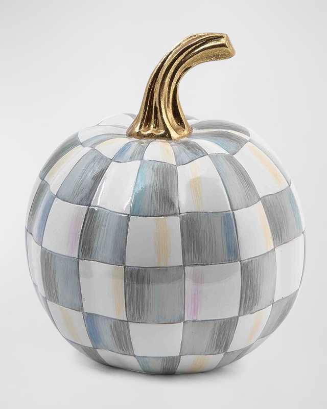 Sterling Check Mini Halloween Pumpkin
